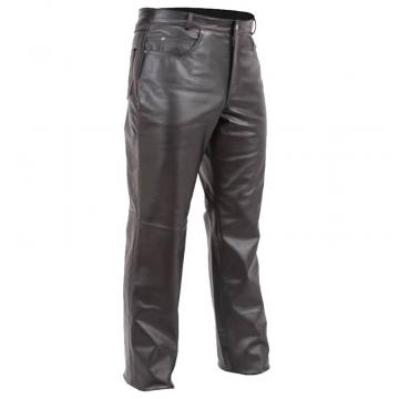 Jeans Style Leather 5 Pocket Pants