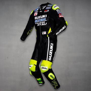 Andrea Iannone Suzuki MotoGP 2018 Leather Suit Black