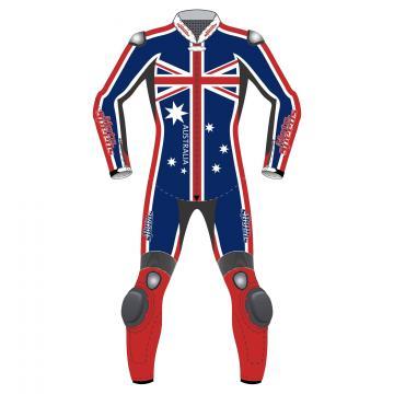 Australian Flag Custom Motorcycle Riding Suits