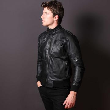 Black Bomber Jacket for Men