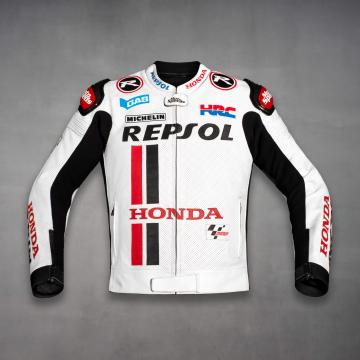 White Honda Repsol Leather Jacket