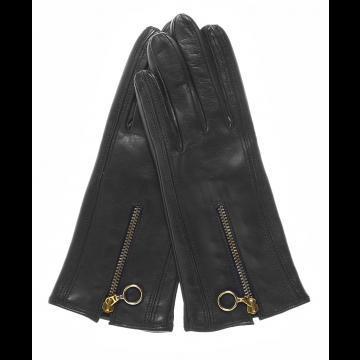 Cashmere Lined Gloves with Zippers