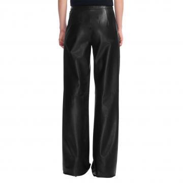Leather Bell Bottoms Pants