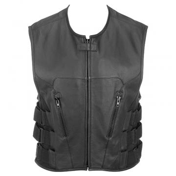 Black Leather Vest