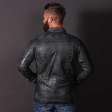 Frost Fashion Men Casual Leather Jacket