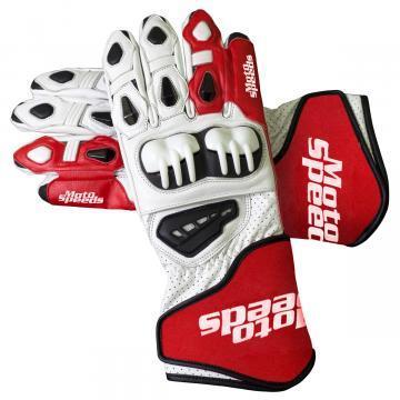 Red Biker Gloves