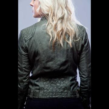 Leather Jacket Women Short