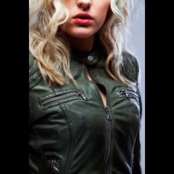 Short Leather Jacket Women