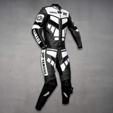 Yamaha R Leather Suit Gun Metal