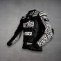 Black And White Motorcycle Jacket Aleix Espargaro Aprilia WT 2022 left view