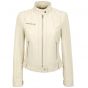 Leather Jacket Womens White 