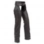 Biker Black Leather Chaps