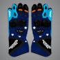 Blue Biker Gloves