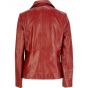 Red Leather Jacket Womens Outfit
