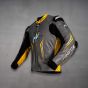 Grey Motorcycle Jacket MV Agusta left view