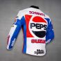 Kevin Schwantz Suzuki Pepsi Leather Jacket GP 1988 left back view