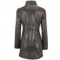 Ladies Long Leather Coat