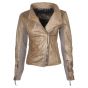 Leather Ladies Jacket Brown 