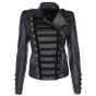 Princess Gothic Leather Jacket charcoal
