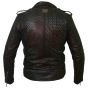 Union Jack Perforated Leather Summer Jacket Men