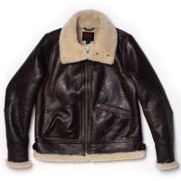 b3 shearling bomber jacket