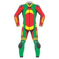 Bravo Leather Biker Suit front view