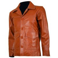 brad pitt leather jacket