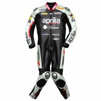 Leon Haslam Aprilia 2015 WSBK Racing Leathers front view