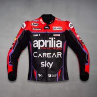 Maverick Vinales Aprilia Road Motorcycle Jacket MotoGP 2023 front view