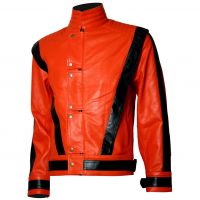 Michael Jackson Thriller Leather Jacket front view
