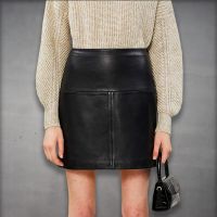 Mini Leather Skirt front